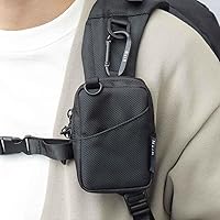 calin カラン ポーチ　ブラック　黒　新品　即日発送 NC BY NO COFFEE - カラビナリングストラップ＆L字ポーチ (BLACK